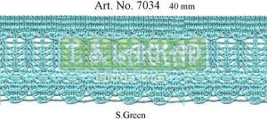 Wide Crochet Floral Border Lace Trim