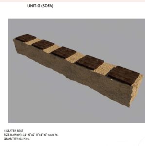 Seating Bench In Stoe Look