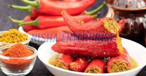 Stuffed Red Chilli Pickle