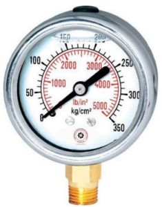 Stainless Steel Glycerin Filled Pressure Gauge