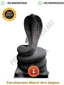 Marble Black Snake Murti