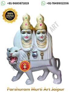 Marble Chamunda Mata Murti