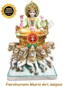 Marble Surya Bhagwan Murti