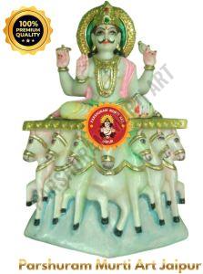Marble Suryadev Murti