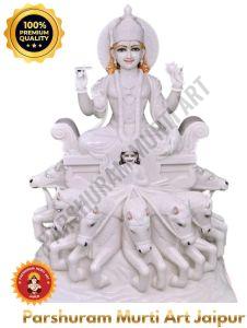 Marble White Suryadev Murti
