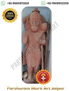 Red Stone Hanuman Murti