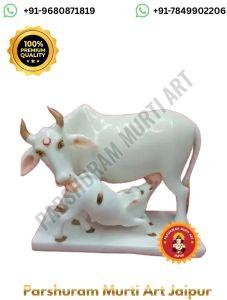 White Marble Gau Mata Statue