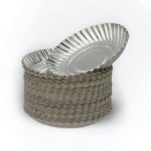 Disposable Silver Paper Plates