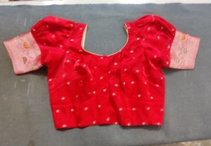 Red Cotton Blouse with Astar