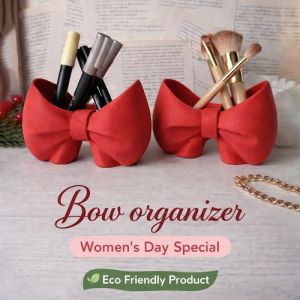 Bow Organizer Makeup Brush & Pen Holder