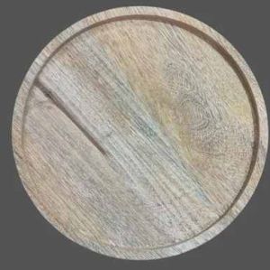 6 Inch Wooden Round Serving Plate