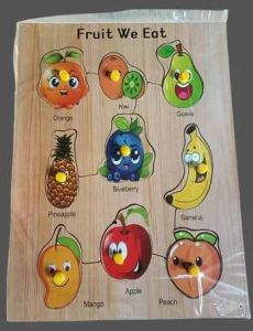 Multicolor Fruits Wooden Puzzle