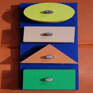 Multicolor Wooden Shape Sorter Puzzle