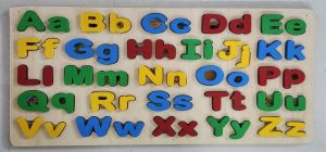 Solid Wooden Alphabet Educational Puzzle