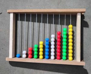 Wooden Abacus Counting Bits