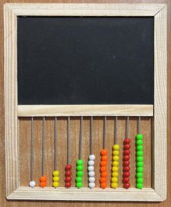 Wooden Abacus Counting Bits