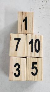 Wooden Educational Cubes Block
