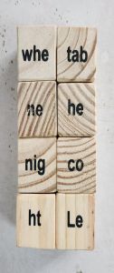 Wooden Educational Cubes Block