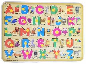 Wooden Kids Alphabet Board Puzzle