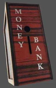 Wooden Money Bank Box