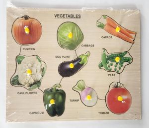Wooden Vegetable Knob Puzzle