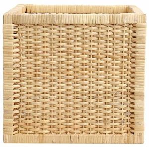 Square Wicker Storage Box Basket