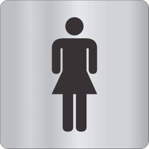 Stainless Steel Female Sign Board