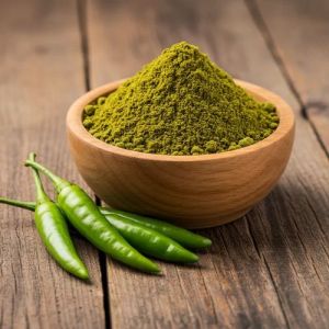 Dehydrated Green Chili Powder