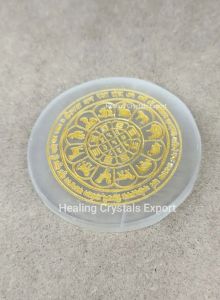 3 Inch Selenite Chakra Crystal Charging Plate