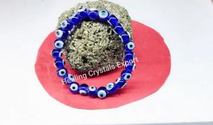 Blue Evil Eye Beaded Crystal Bracelet