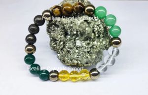 Dhan Yog Multistone Beaded Stretch Bracelet