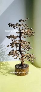 Golden Pyrite Chip Crystal Decor Gemstone Tree