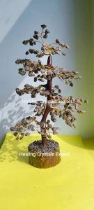Golden Pyrite Chip Crystal Decor Gemstone Tree