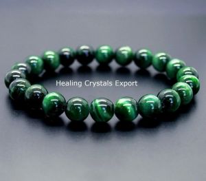 Green Tiger Eye Beaded Bracelet