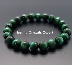 Green Tiger Eye Beaded Bracelet