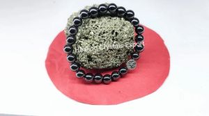 Hematite Polished Beaded Stretch Bracelet