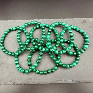 Malachite Aaa Natural Beaded Gemstone Bracelet