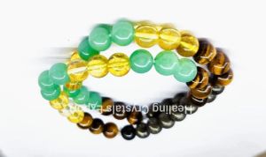 Money Magnet Multicolor Beaded Stretch Bracelet