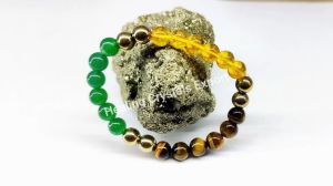 Money Magnet Multicolor Beaded Stretch Bracelet