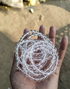 Natural Clear Quartz Crystal Stretchable Bracelet