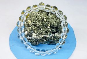 Natural Clear Quartz Crystal Stretchable Bracelet
