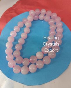 Natural Rose Quartz Beaded Stretchable Bracelet