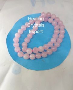 Natural Rose Quartz Beaded Stretchable Bracelet