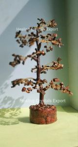 Tiger Eye Chip Crystal Decor Tree