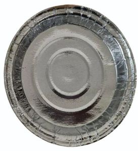 7 inch disposable Silver Paper Plates