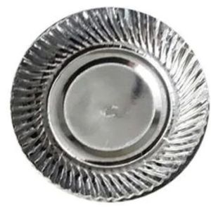 Silver Laminated Paper Plate