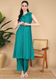 Ladies Cotton Co-ord Set