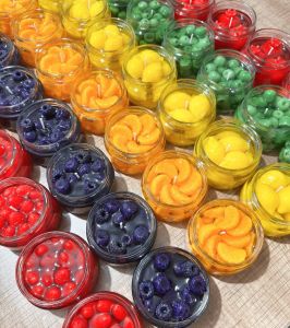 Assorted Fruit Jar Dessert Luxury Scented Candle