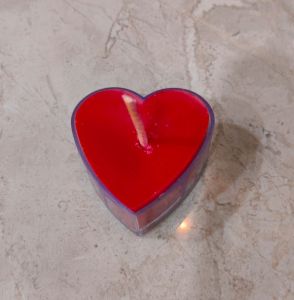 Heart Shape Scented Poly Tealight Candle