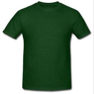 Mens Dark Green Round Neck T-Shirts